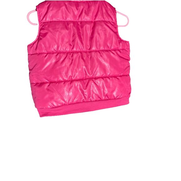 Kids Play Baby Girls Puffer Vest Jacket Full Zip Up Pink Ruffle accent 6-9 Month - Picture 3 of 10